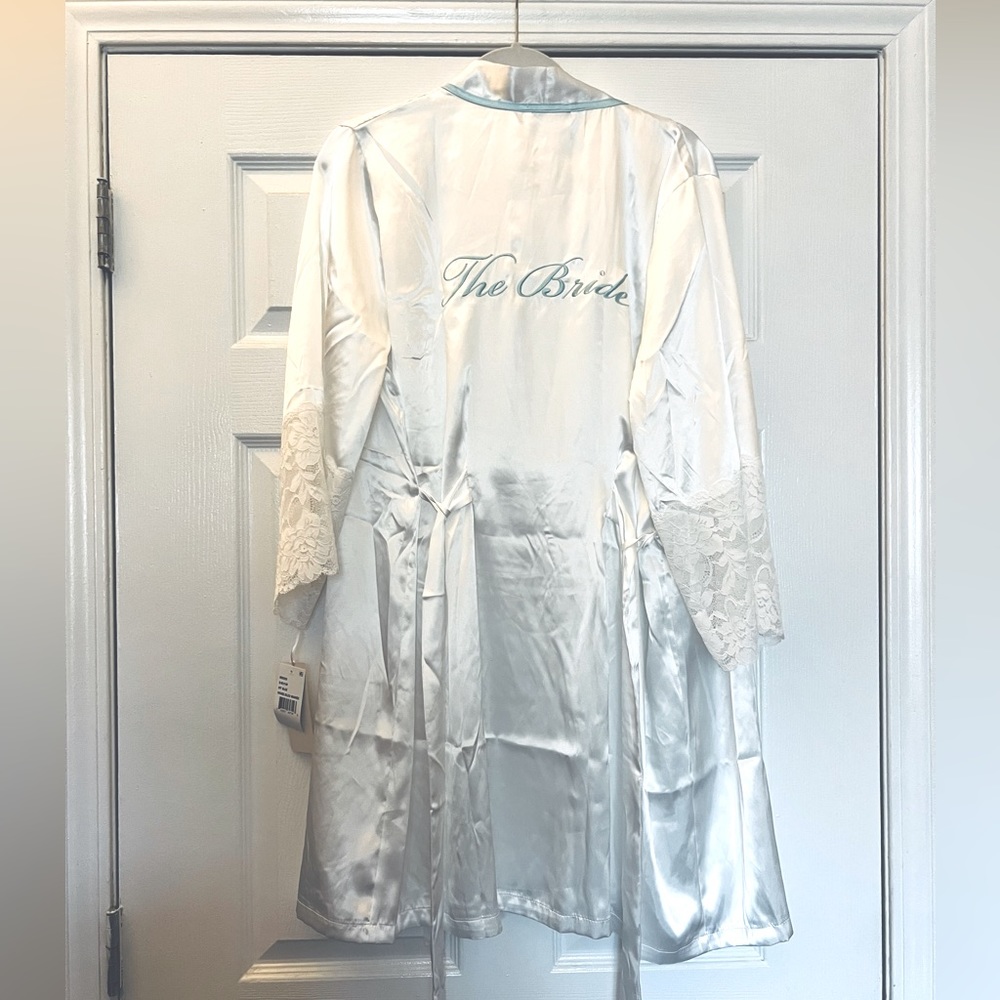 Bridal robe, perfect for morning of wedding!